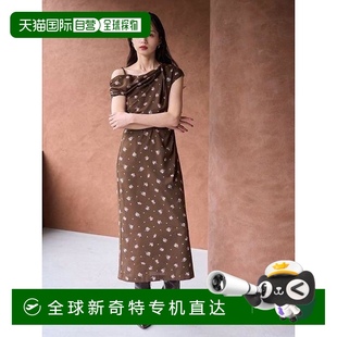 1h可退 日系甜美穿搭 日本直邮SNIDEL 花印垂坠连衣裙