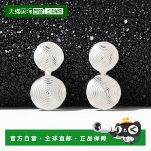 女士迷你螺旋纹银饰耳环 STUDIO 单圈双层设 日本直邮LIE 1h可退