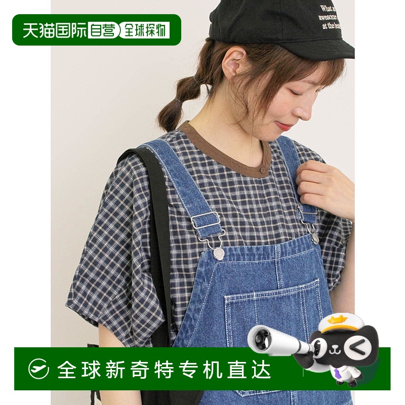 1h可退 日本直邮Samansa Mos2 女装 棉麻混纺印花宽松衬衫 270093