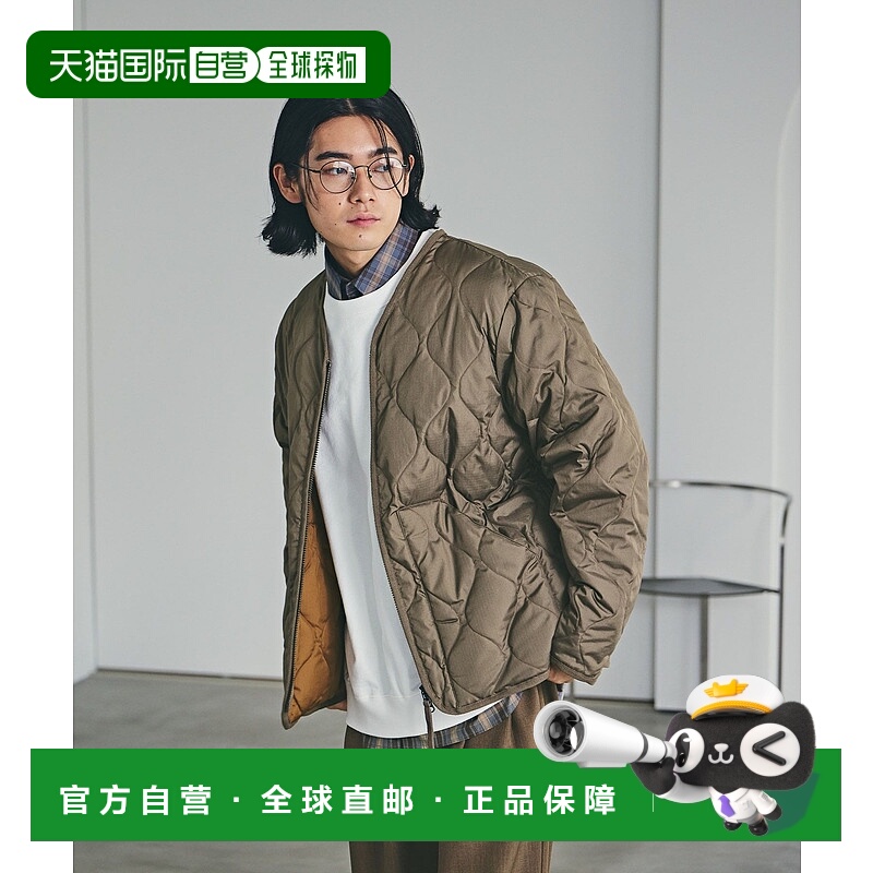 1h可退 日本直邮TAION男装宽松V领羽绒外套 双侧拉链设计 577332