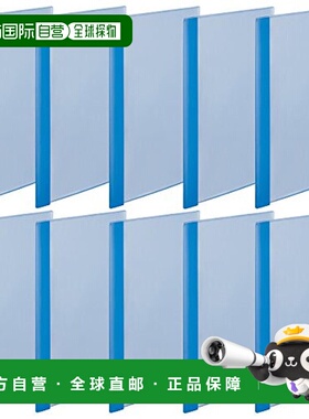 【日本直邮】Plus普乐士 透明文件夹A4薄型6P蓝色10包 78-960×10