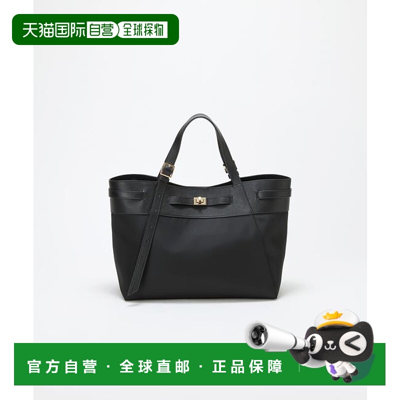 1h可退 日本直邮TOPKAPI 尼龙拼接皮革两用托特包 可容纳A4手提包