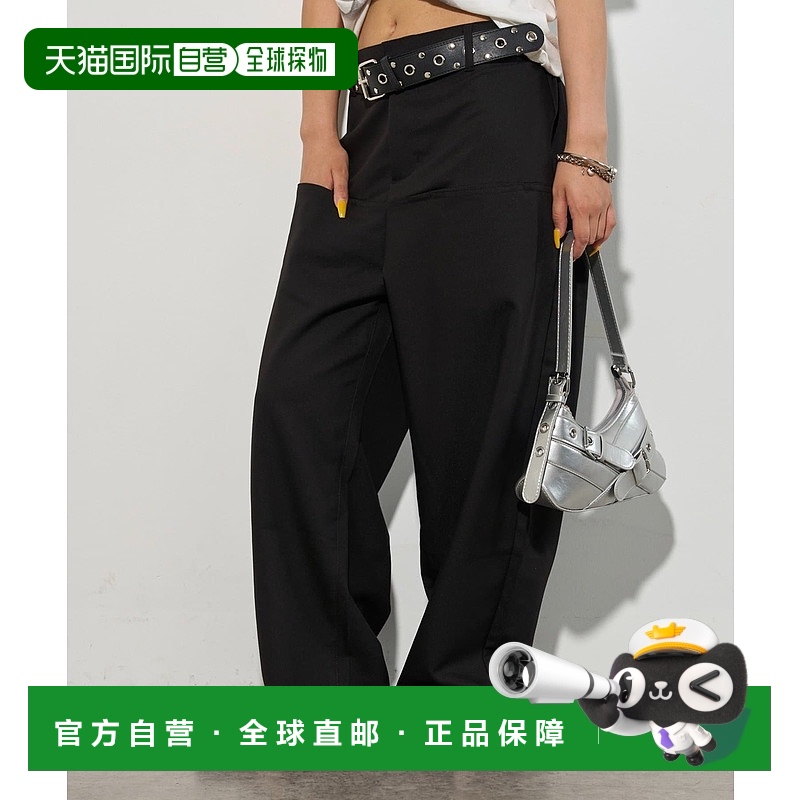 1h可退 日本直邮WHO'S WHO gallery女装宽松直筒裤 slash口袋设计