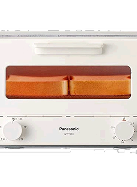 【日本直邮】Panasonic松下 吐司机 30m定时 可烤4片 白色NT-T501