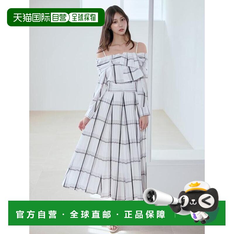 1h可退 日本直邮SNIDEL 大蝴蝶结设计衬衫连衣裙 日系甜美穿搭