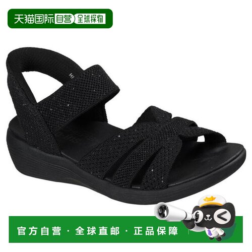 日本直邮SKECHERS SLIP-INS ARYA-SPARKLING PRAISE 凉鞋 黑色