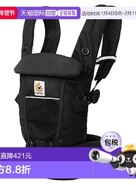 【日本直邮】Ergobaby 背带 EBC ADAPT SoftFlex/石榴石 黑色 哄