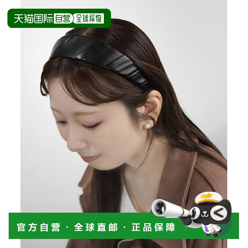 日本直邮ANE MONE 女装 仿皮宽版发箍 DG130164H