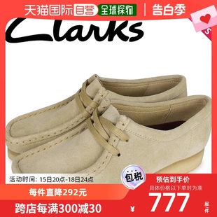 日本直邮Clarks其乐 简约翻毛女鞋 26155545 WALLABEE时尚