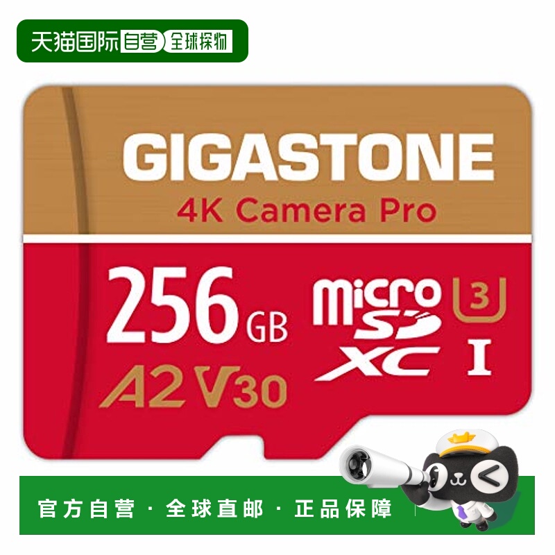 【日本直邮】立达Gigastone Micro SD记忆卡256GB A2 V30 Ultra H