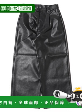 付款1h内可退 日本直邮LUCY男装 宽松褶饰仿皮阔腿裤 LU26SS01M00