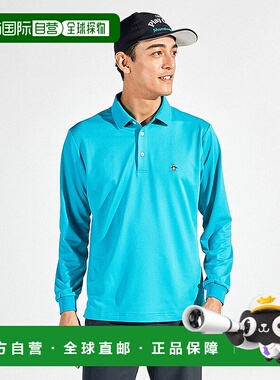 日本直邮Munsingwear 防晒NIR鹿纹刺绣长袖POLO衫 [M01871EM01293