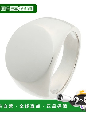 日潮跑腿COCOSHNIK 圆形银质图章戒指 405-61652徽章配饰