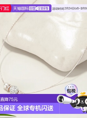 1h可退日本直邮SHOOLARUE短款闪耀pave球形短项链C708500简约
