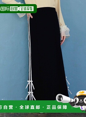 1h可退 日本直邮axes femme 女士弹力紧身裙带蝴蝶结装饰 IM291X3