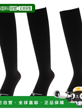 日本直邮MIZUNO 棒球彩色长袜3双装 [12JX2U1309] 黑色 棒球长袜