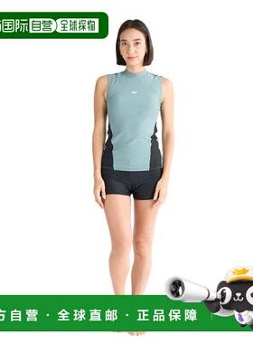 日本直邮ROXY 女士健身泳衣 RIDE THE SLIDE 卡其色 M-L尺码 [25S