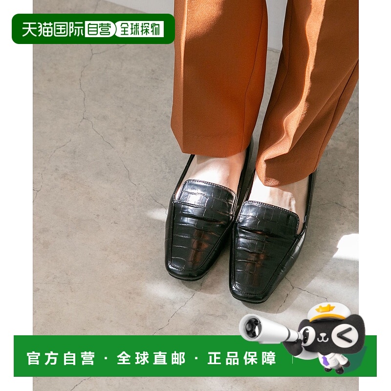 【日本直邮】Menue menue Square to Flat 乐福鞋（1029 Black Cr