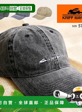日本直邮KRIFF MAYER 帽子鸭舌帽男士女士吸汗速干时尚仿牛仔布做