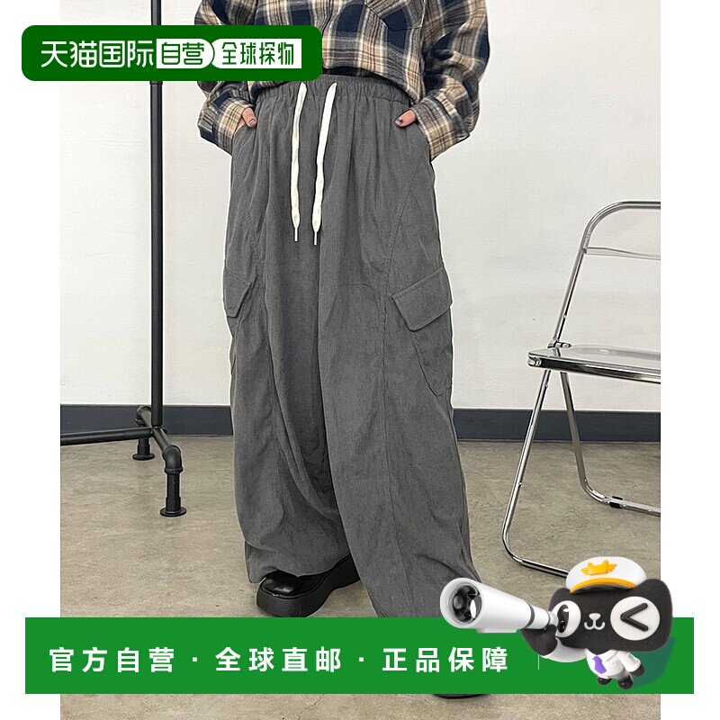 1h可退 日本直邮CRB 女装 宽松灯芯绒多袋工装裤 C137067