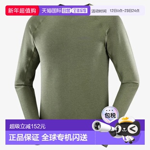 日本直邮Salomon ESSENTIAL LIGHTWARM CN M 圆领衬衫 男士 LC260