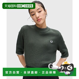 1h可退 日本直邮FRED PERRY 女士网眼编织短袖T恤 K9115正品时尚