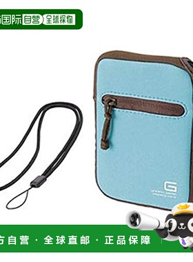 【日本直邮】宜丽客Elecom软质数码相机包 附挂绳61×27×100.5mm