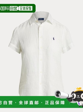 1h可退 日本直邮Polo Ralph Lauren 女装 宽松半袖衬衫 全麻材质