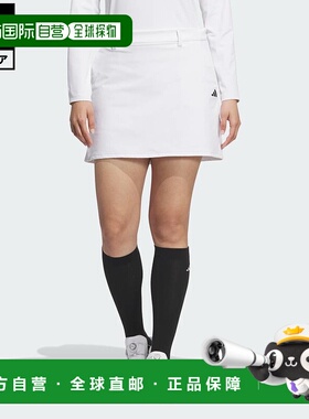日本直邮 adidas 高尔夫4WAY女士白色性能短裙 JM7199