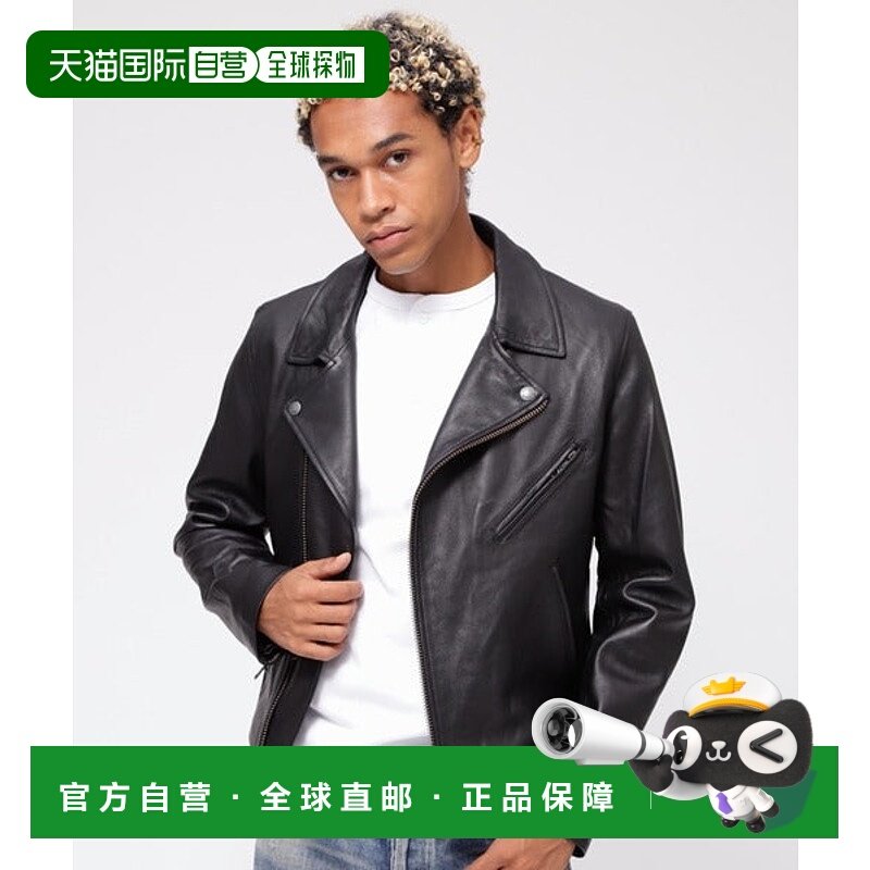 日本直邮AVIREX 绵羊皮双骑士夹克 [86254770]