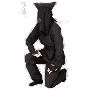 【日本直邮】PartyCityCosplay套装黑子装扮蒙脸装扮男女通用黑色