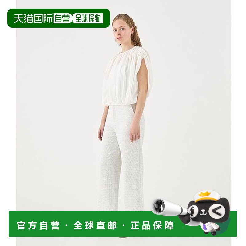 1h可退 日本直邮TOMORROWLAND 女士银点印花泡泡聚褶透视衬衫 140