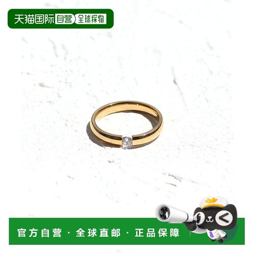 日本直邮florge 一粒锆石钻石不锈钢戒指 20号 [FL8218DW05427]