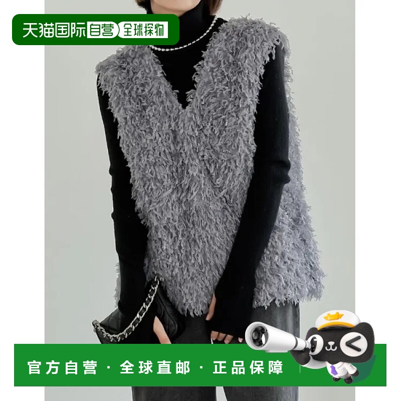 1h可退 日本直邮Re:EDIT 女士前后2WAY可调节蝴蝶结羽毛背心 轻盈