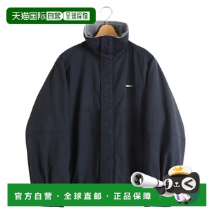 1h可退 日本直邮DESCENDANT男装宽松版型尼龙夹克半拉链设计左胸