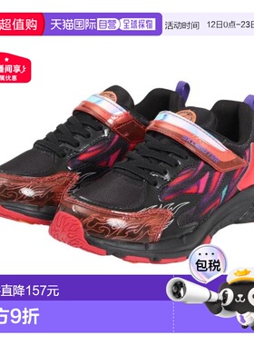 日本直邮MoonStar 儿童运动魔术贴腰带运动鞋 SK0072 灰色 黑色