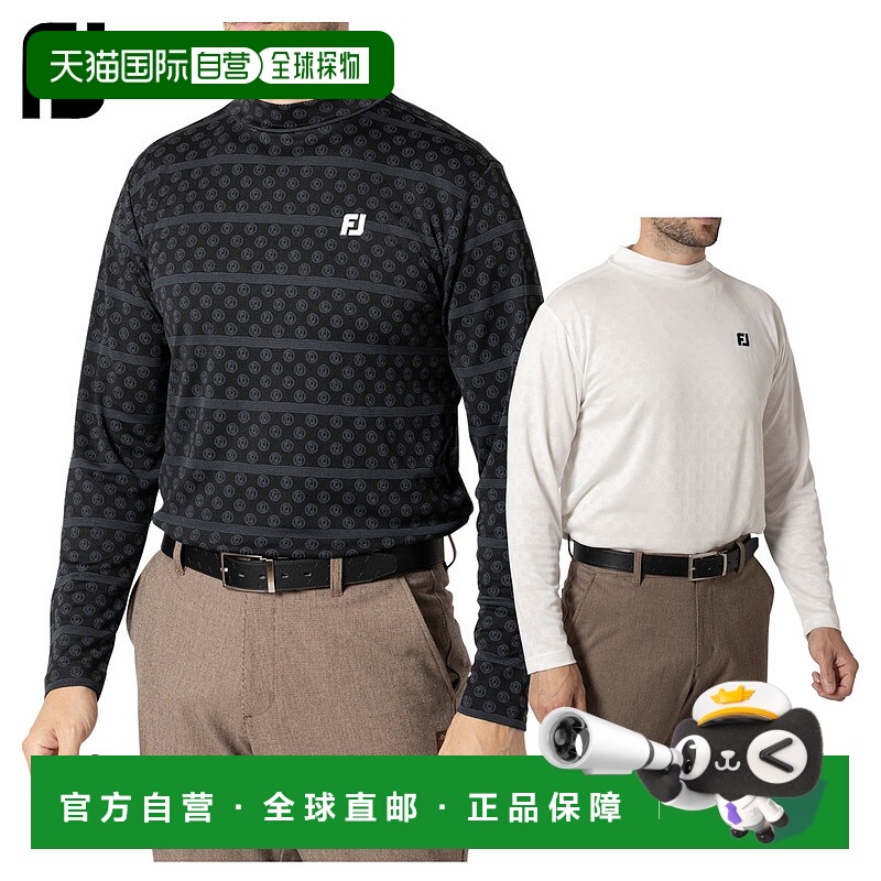 日本直邮FootJoy 男士长袖立领高尔夫球衫吸湿排汗快干“FJ-F24-S