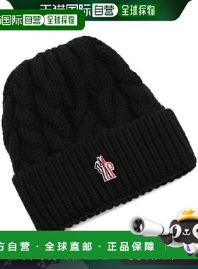 日本直邮Moncler Grenoble 女士针织帽黑色 Moncler 3B00003 M117