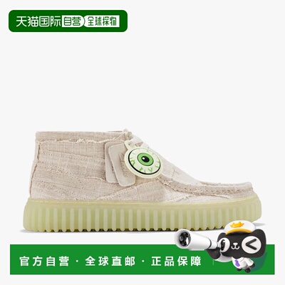 日本直邮Clarks Torhill Hallow（米白色纺织品）休闲鞋一脚蹬