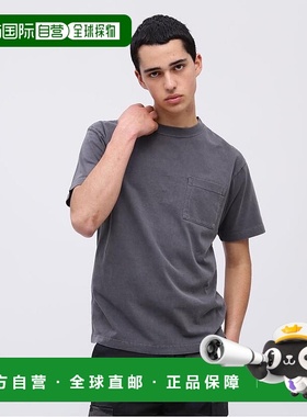 日本直邮AVIREX 半袖褪色洗水口袋T恤 [AV1129EM016019]男装