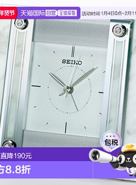 日本直邮精工 QK737W（白色大理石）石英钟 QK737W