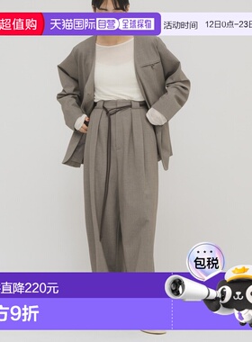 1h可退 日本直邮KBF 女装 2尺寸可选 人造皮革腰带西装裤 KB26130