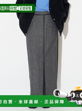 1h可退 日本直邮ELENDEEK 女士显瘦I字型包臀长裙 侧边装饰线条设