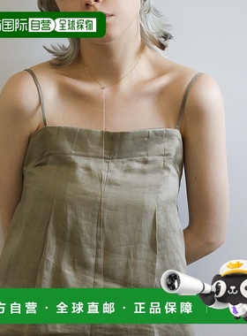 1h可退 日本直邮cui-cui 0.1ct 香槟钻石 移动链条项链 K10YG 782