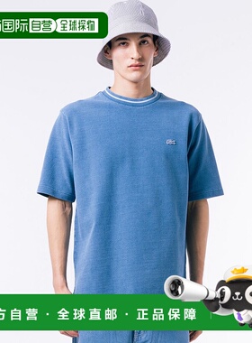 日本直邮 无 配色 rib针织靛蓝色T恤 [无] 靛蓝色