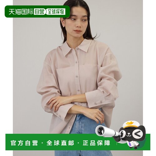 SALON adam et rope' 女士 棉氨混纺半透明衬衫 2026ASHH36110
