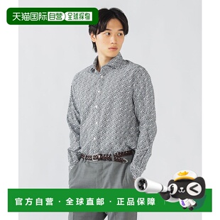 1h可退 日本直邮BEAMS HEART 男士小花印花修身衬衫 纯棉商务休闲