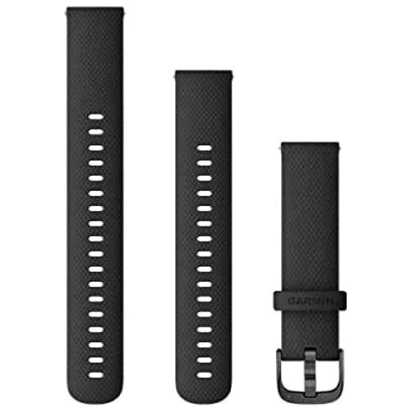 【日本直邮】Garmin佳明 快装带20mm黑色硅胶/石板010-12932-15
