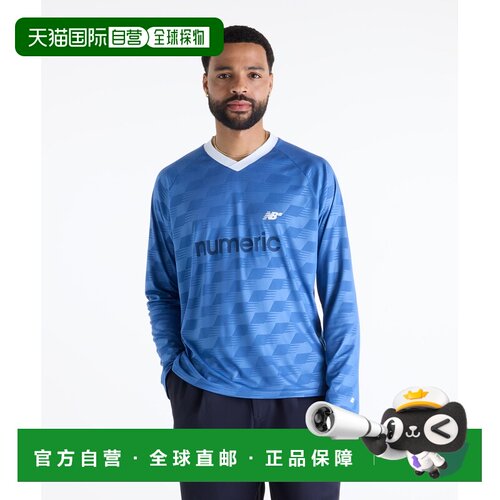 日本直邮New Balance 男士 长袖团队球衣 MT62706VAA4,MT62706VDN