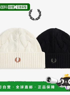 日本直邮FRED PERRY 帽子 羊毛 罗纹 无檐小便帽 Lambs wool Cabl
